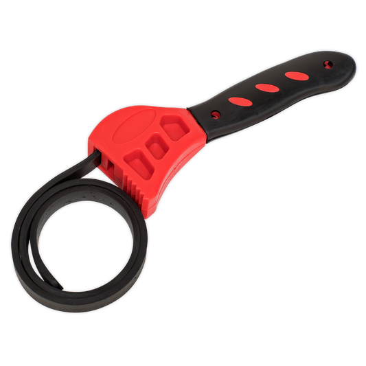 Sealey Strap Wrench Soft Grip Handle Ø120mm Oil Filter Installer Remover AK6406