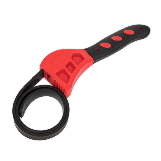 Sealey Strap Wrench Soft Grip Handle Ø150mm Oil Filter Installer Remover AK6407