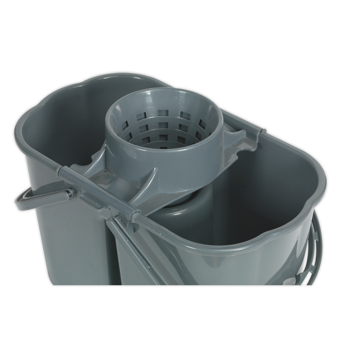 Sealey Mop Bucket 15 Litres 2-Compartment With Removable Mop Head Wringer BM07