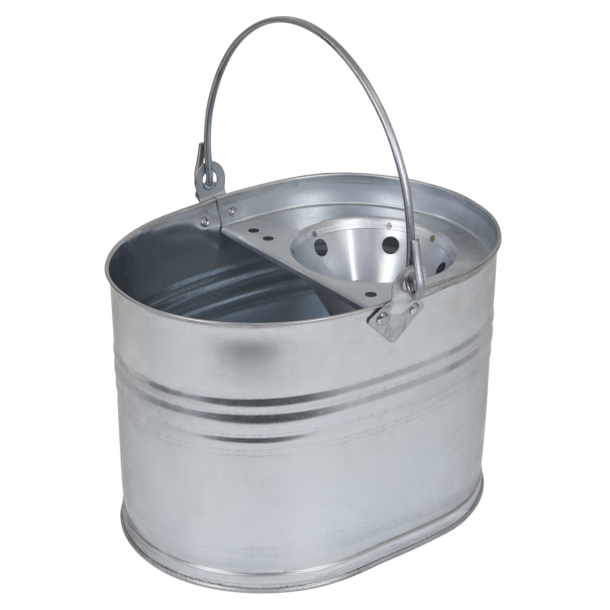 Sealey Mop Bucket from Heavy Duty Galvanized Steel With Carry Handle 13L BM08
