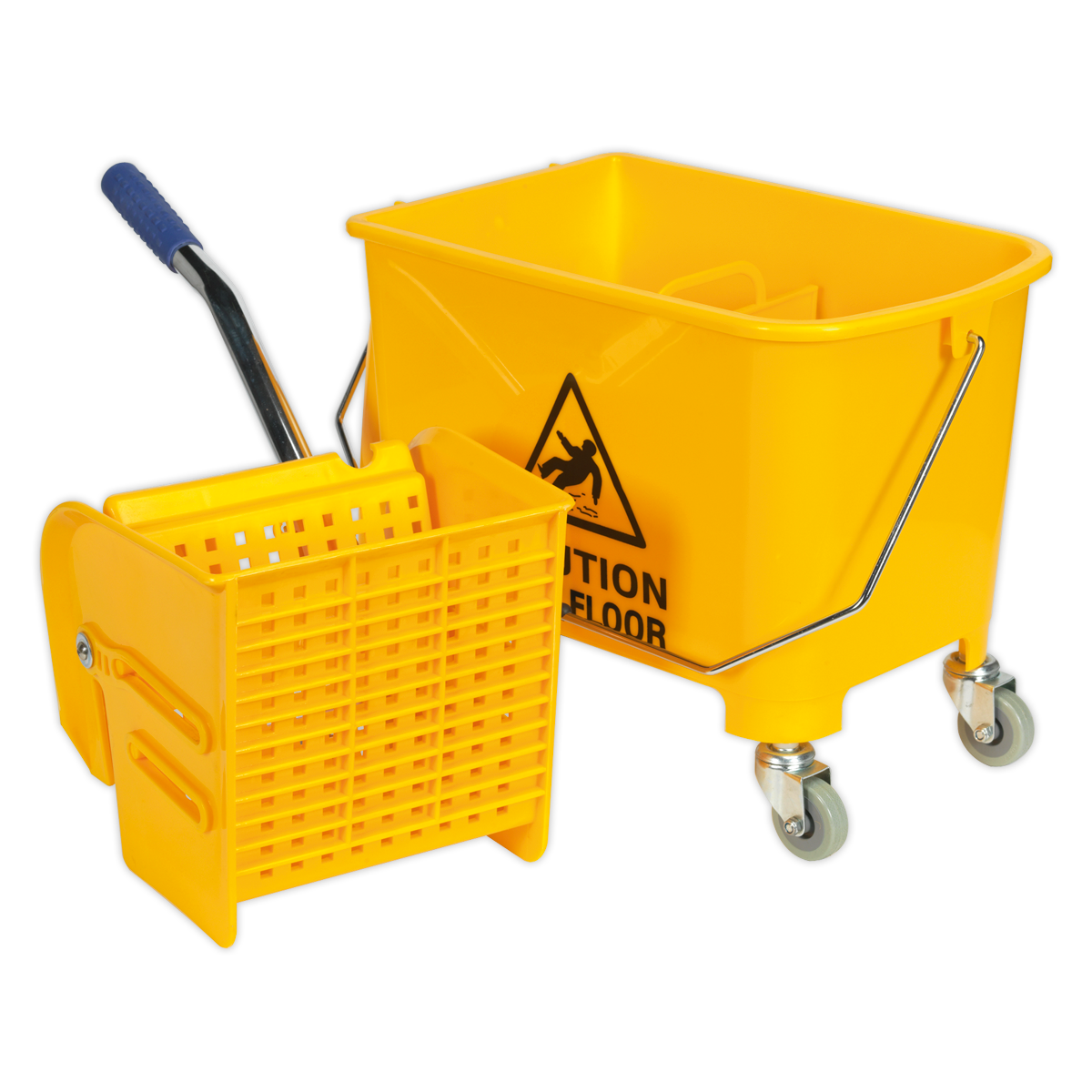 Sealey Mop Bucket 20 Litres Heavy Duty With Mop Holder & Castor Wheels BM09