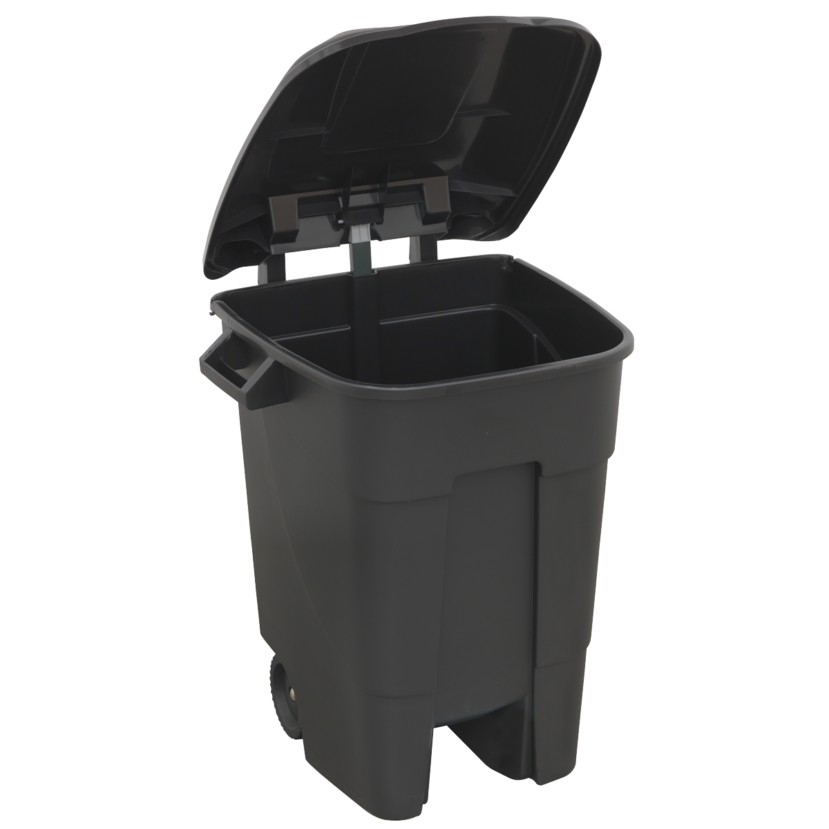 Sealey Refuse Wheelie Bin With Three Robust Handles 100 Litres - Black BM100