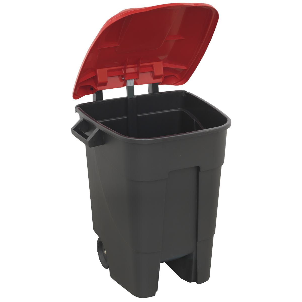Sealey Refuse Wheelie Bin With Three Robust Handles 100 Litres - Red BM100R