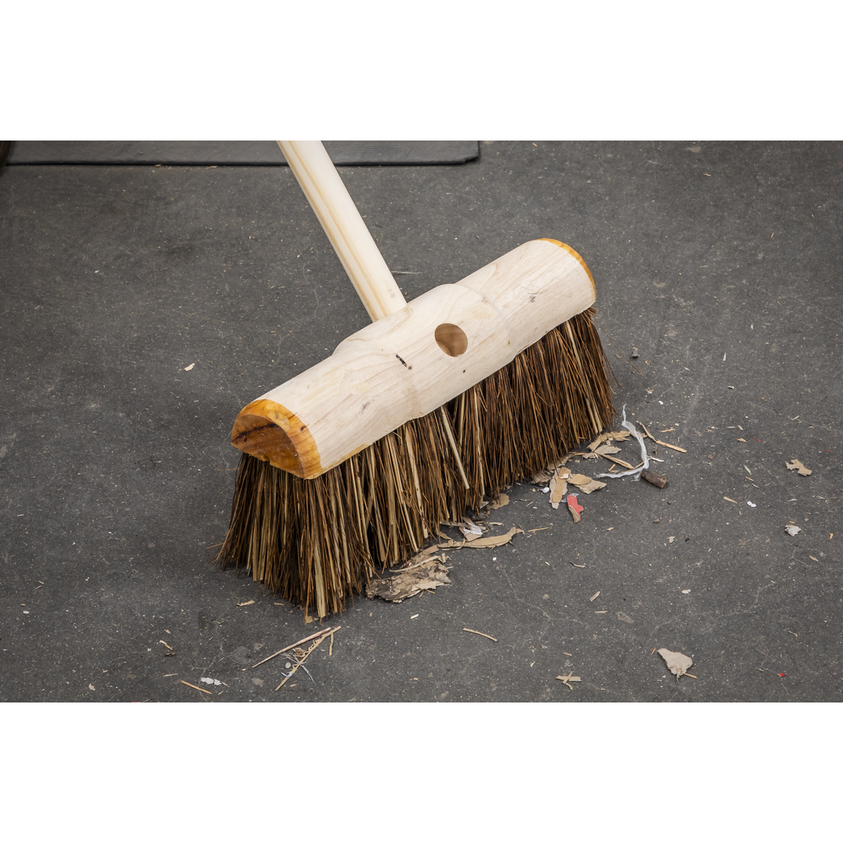 Sealey Heavy Duty Saddle Back Head Broom 13" (325mm) Stiff/Hard Bristle BM13HX