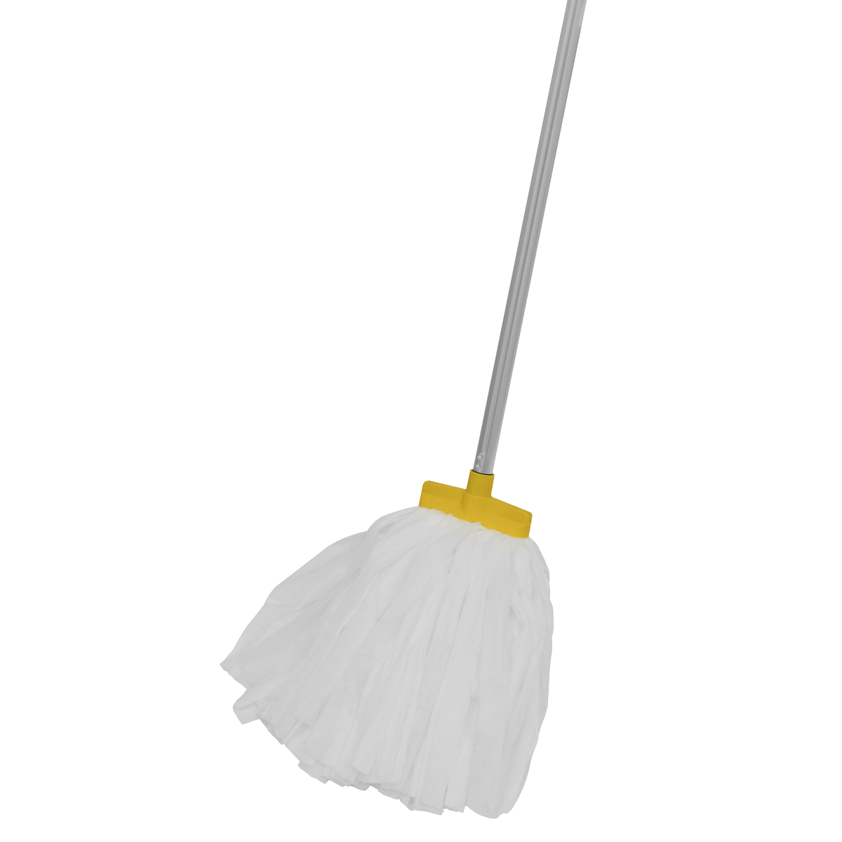Sealey Aluminium Mop With Disposable Head Length 142cm - White/Yellow BM14