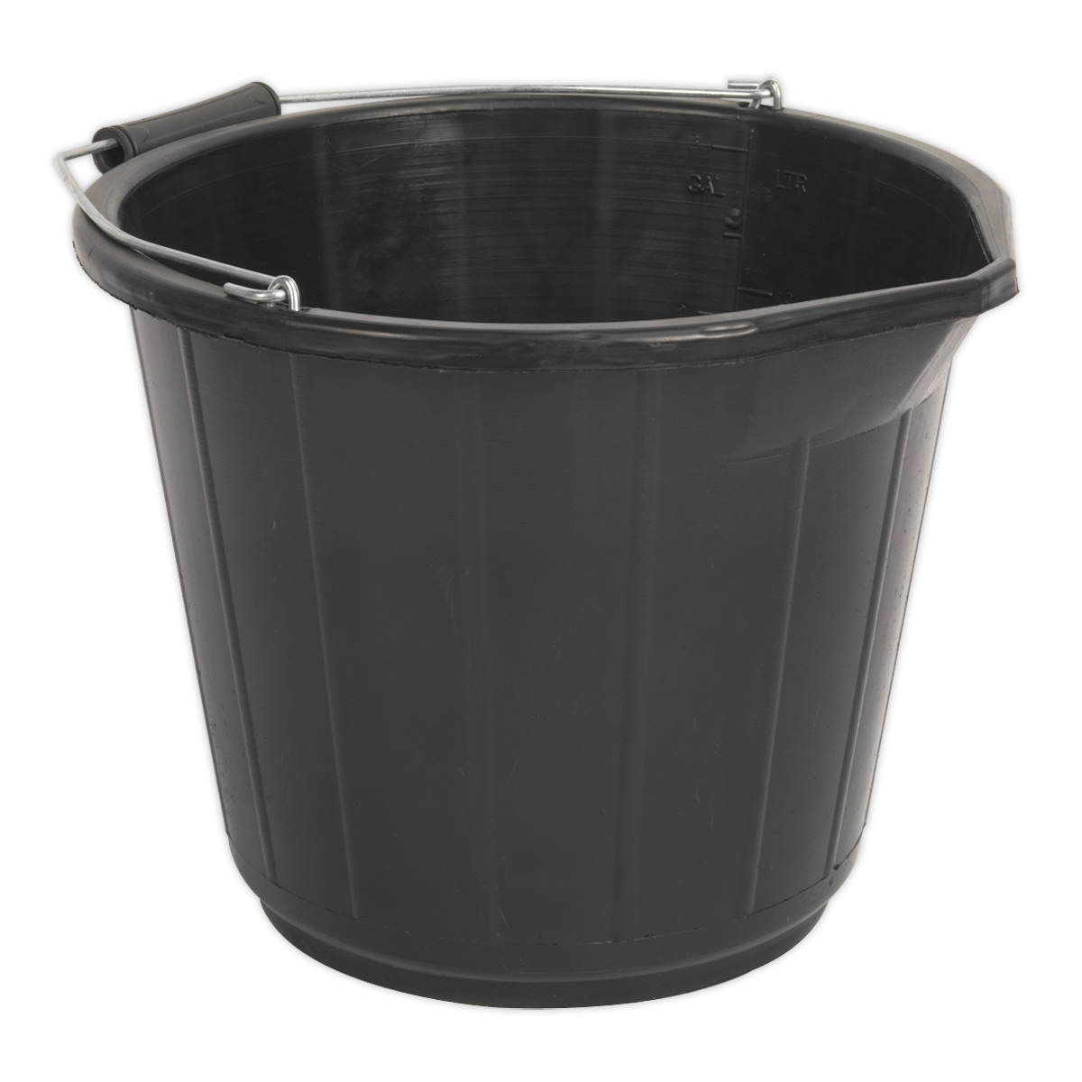 Sealey Bucket From Highly Durable Thick Walled Polypropylene 14L Black BM16