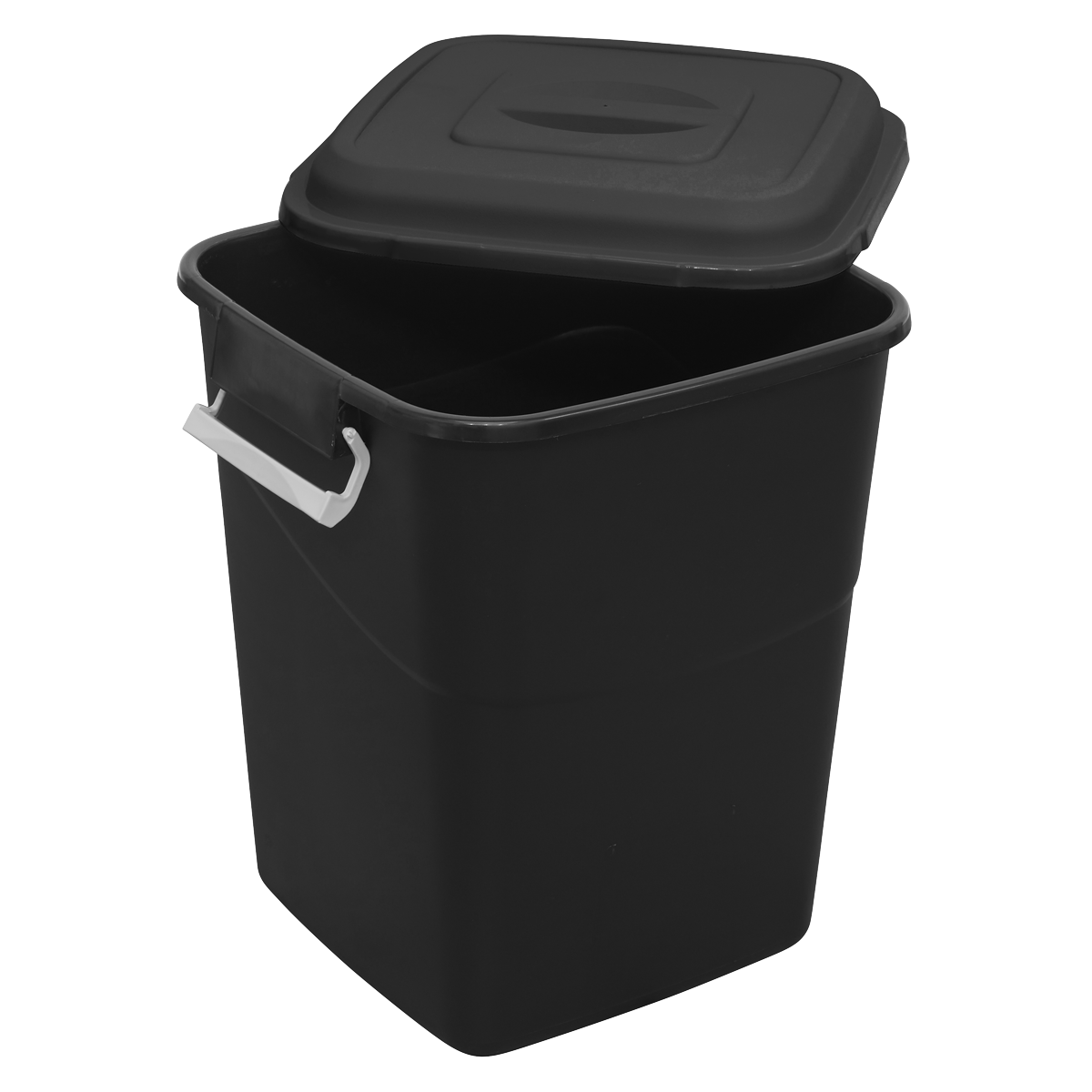 Sealey Durable Refuse Storage Bin Suitable For Outdoor Use 50 Litres Black BM50