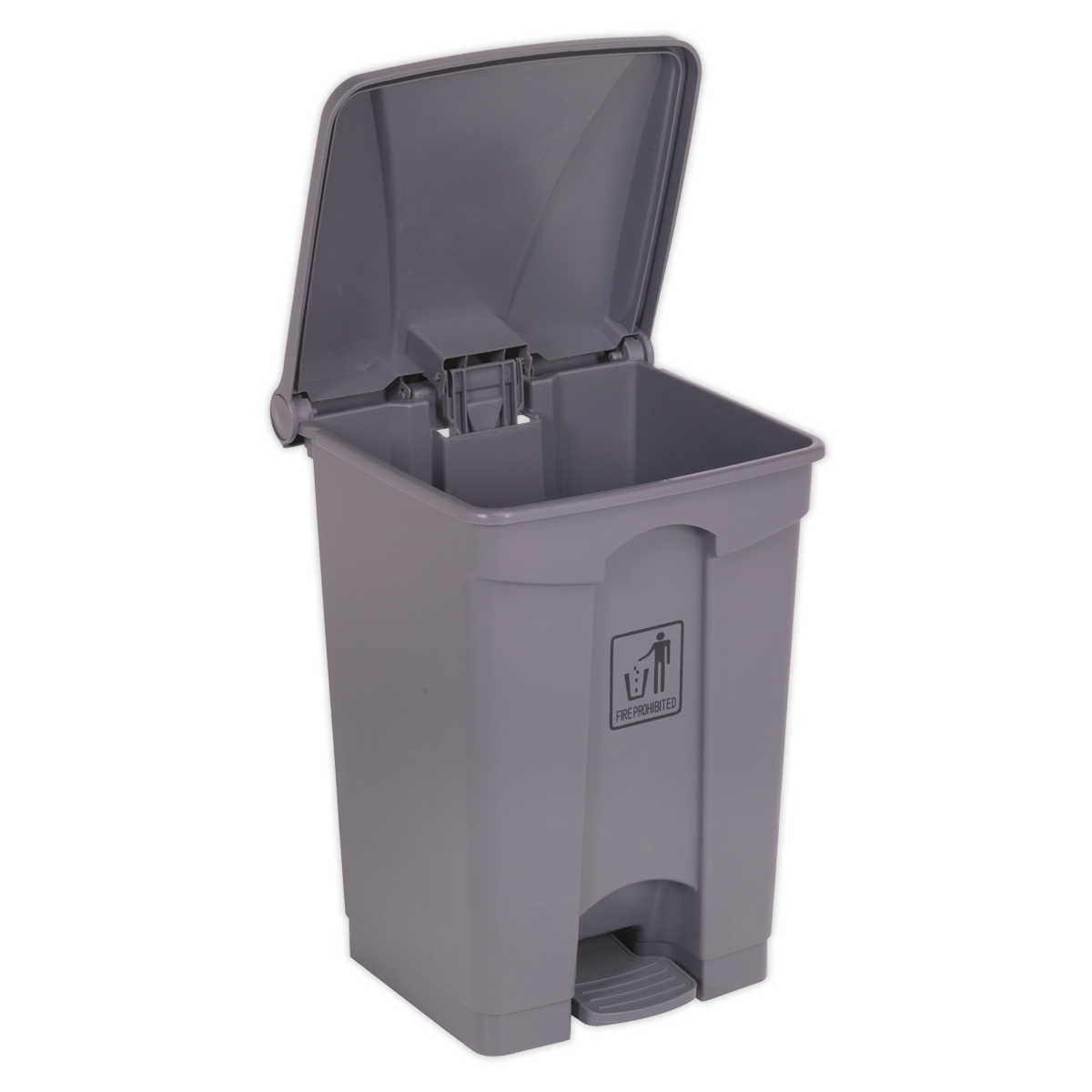 Sealey Bin 45 Litres Plastic Heavy Duty With Hands-Free Foot Pedal & Handle BM60