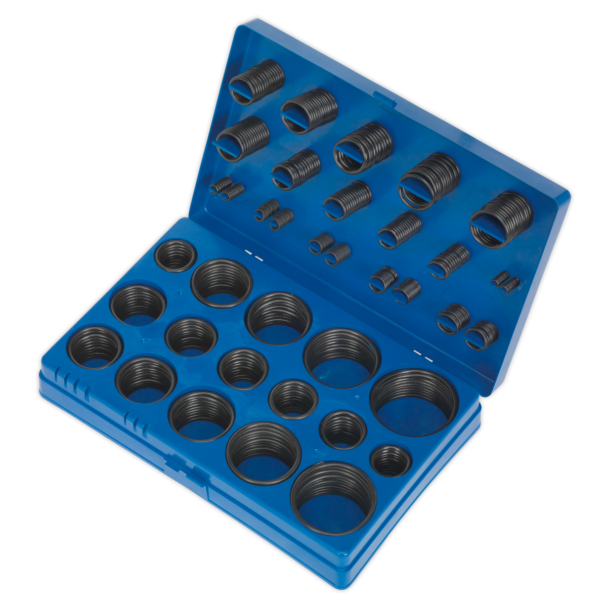 Sealey O Rings 407 Pieces Assorted Rubber Imperial 1/8"-2" x 1/16"-1/8" BOR407
