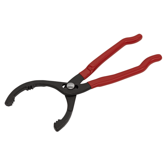Sealey Oil Filter Pliers Forged With Long Handles 54-108mm Capacity AK6411