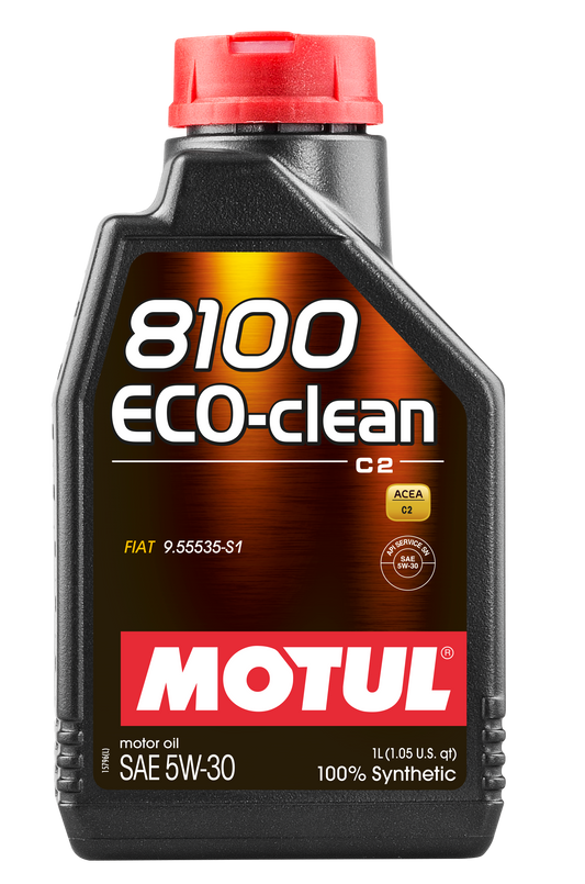Motul 8100 ECO-CLEAN 5W30 1 Liter Auto Engine Lubricant 5W-30 Fully Synthetic
