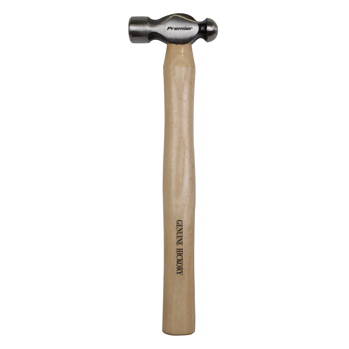 Sealey Ball Pein Hammer Hickory Shaft Drop-Forged Carbon Steel Head 12oz BPH12