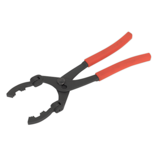 Sealey Swivel Jaw Filter Pliers 57-120mm Chemically Blackened Finish AK6417