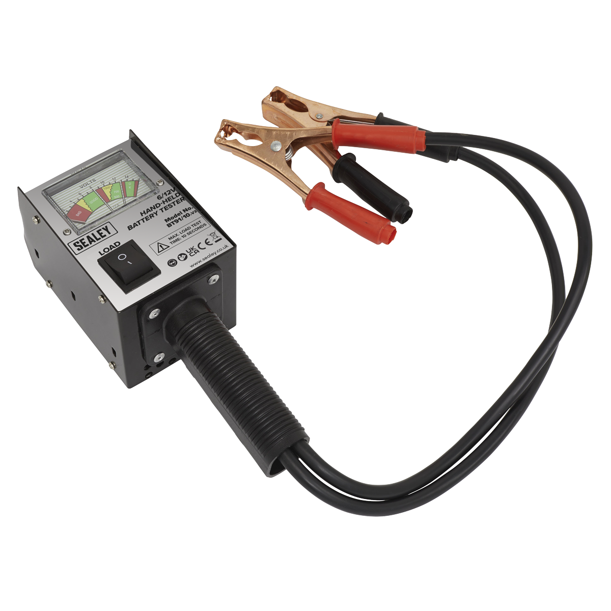 Sealey Handheld Battery Tester Tool With Moving-Coil Meter 6/12V BT91/10