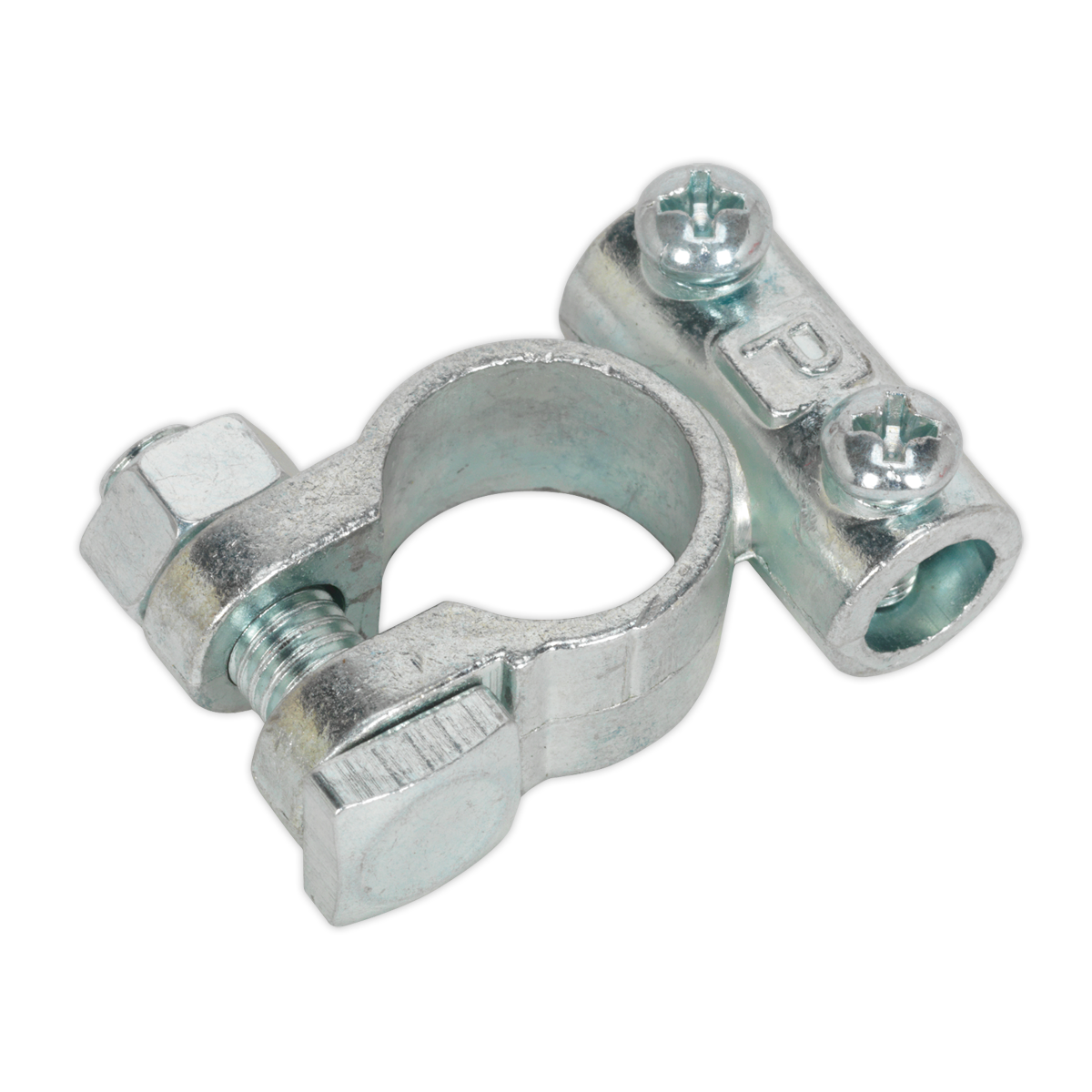 Sealey 12V Positive Light-Duty Battery Terminal Silver - Pack of 10 Pieces BTP1