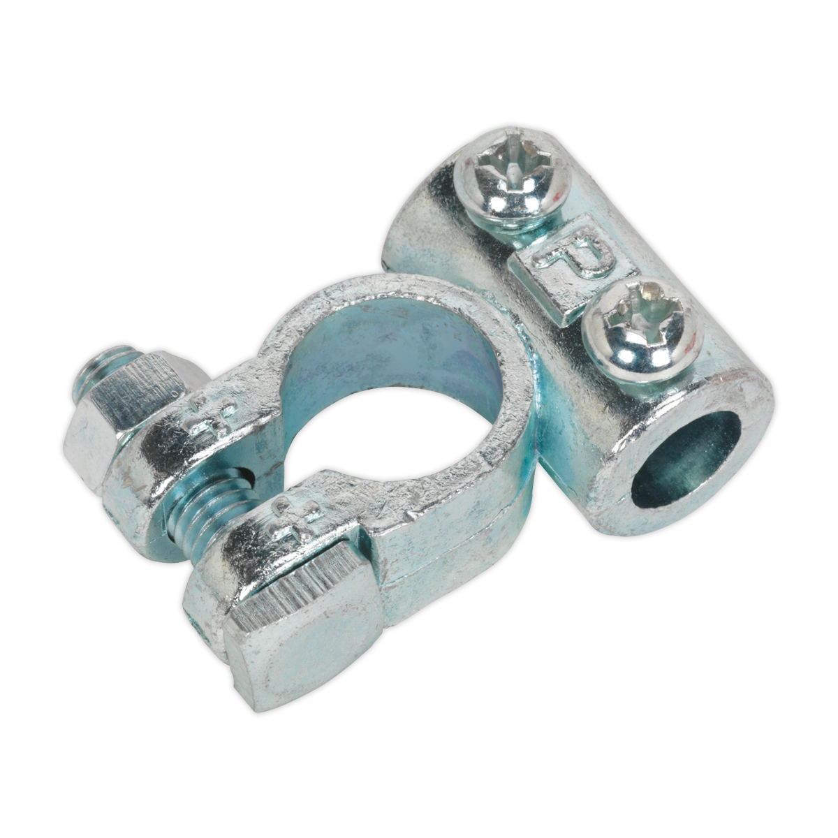Sealey 24V Positive Medium-Duty Battery Terminal Silver - Pack of 10 Pieces BTP3
