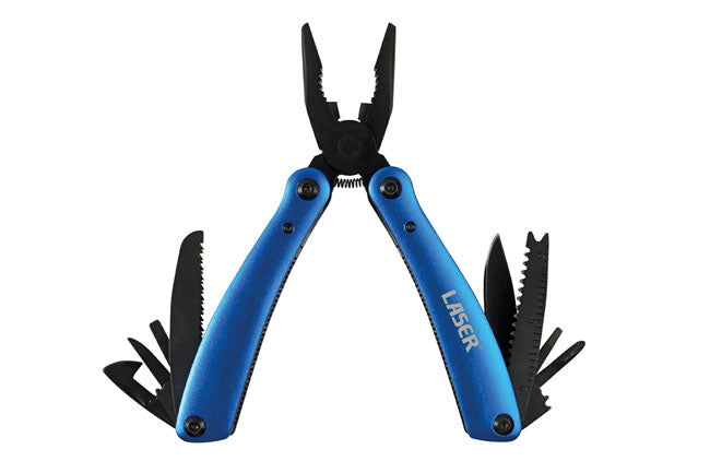 LASER 7871 9-in-1 Aluminium Multi Tool With Stainless Steel Pliers & Tools