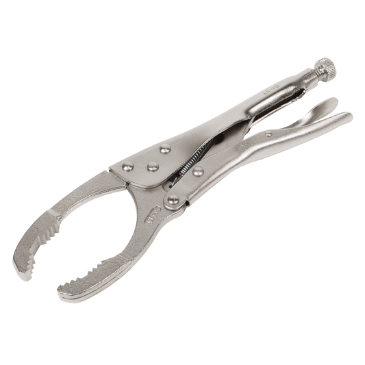Sealey 45-130mm Oil Filter Locking Pliers Chrome Vanadium Molybdenum AK6422