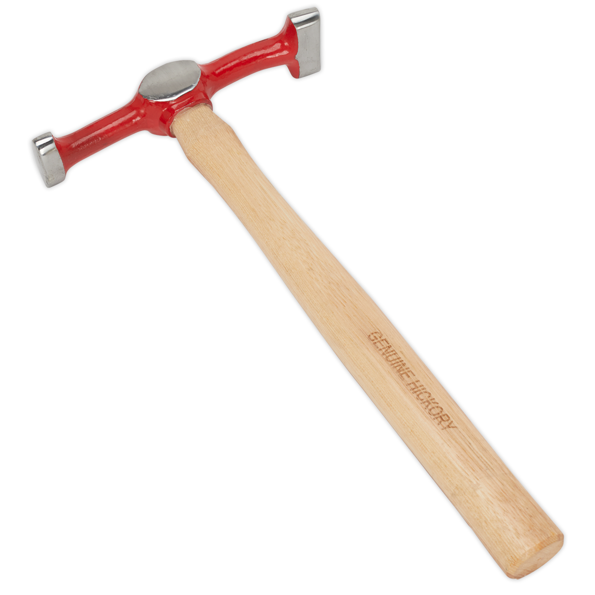 Sealey Professional Hickory Handled Door Skinning Hammer Red/Silver CB58.07