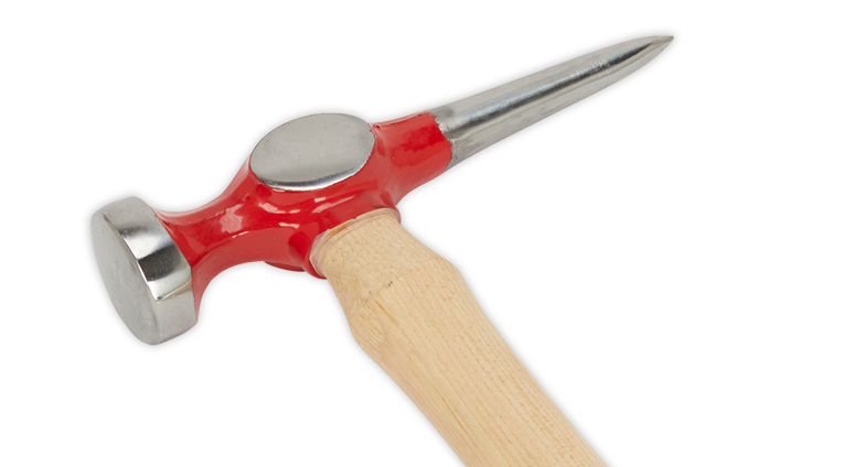 Sealey Professional Hickory Handled Pick & Finish Hammer 0.33kg CB58.09