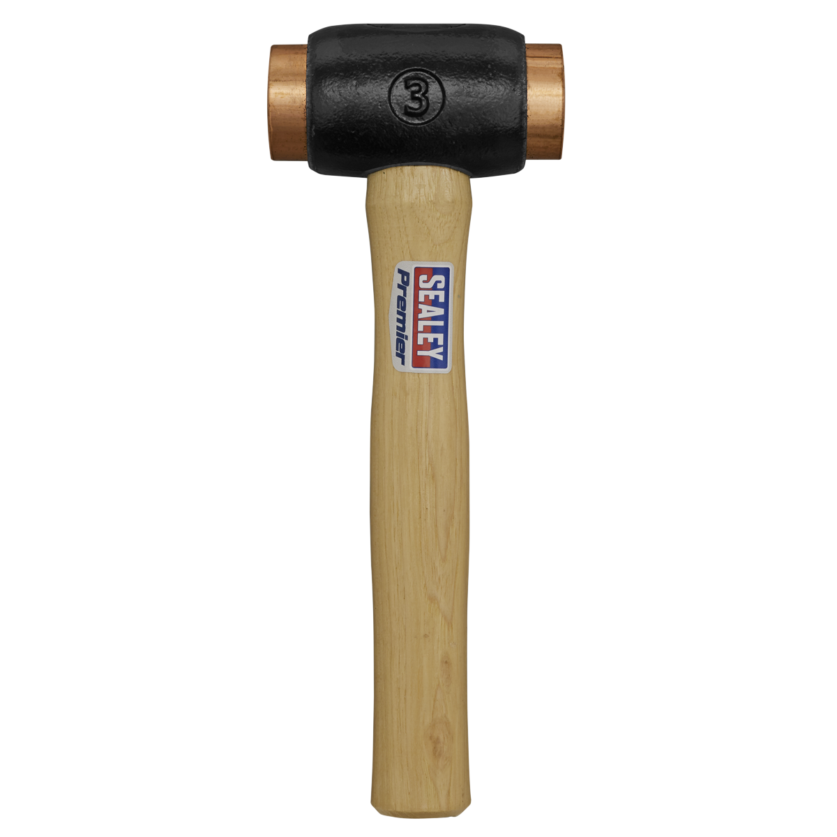 Sealey 4.3lb Copper Faced Hammer Hickory Shaft Professional Use 1.95kg CFH04