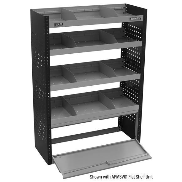 Sealey 845mm Modular Lockable Storage System Organiser Robust Steel APMSV03