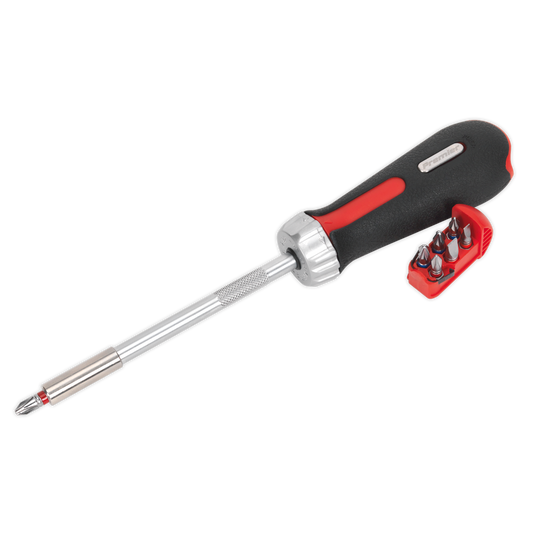Sealey Fine Tooth Ratchet Screwdriver Set 8 Pieces Platinum Series AK64907