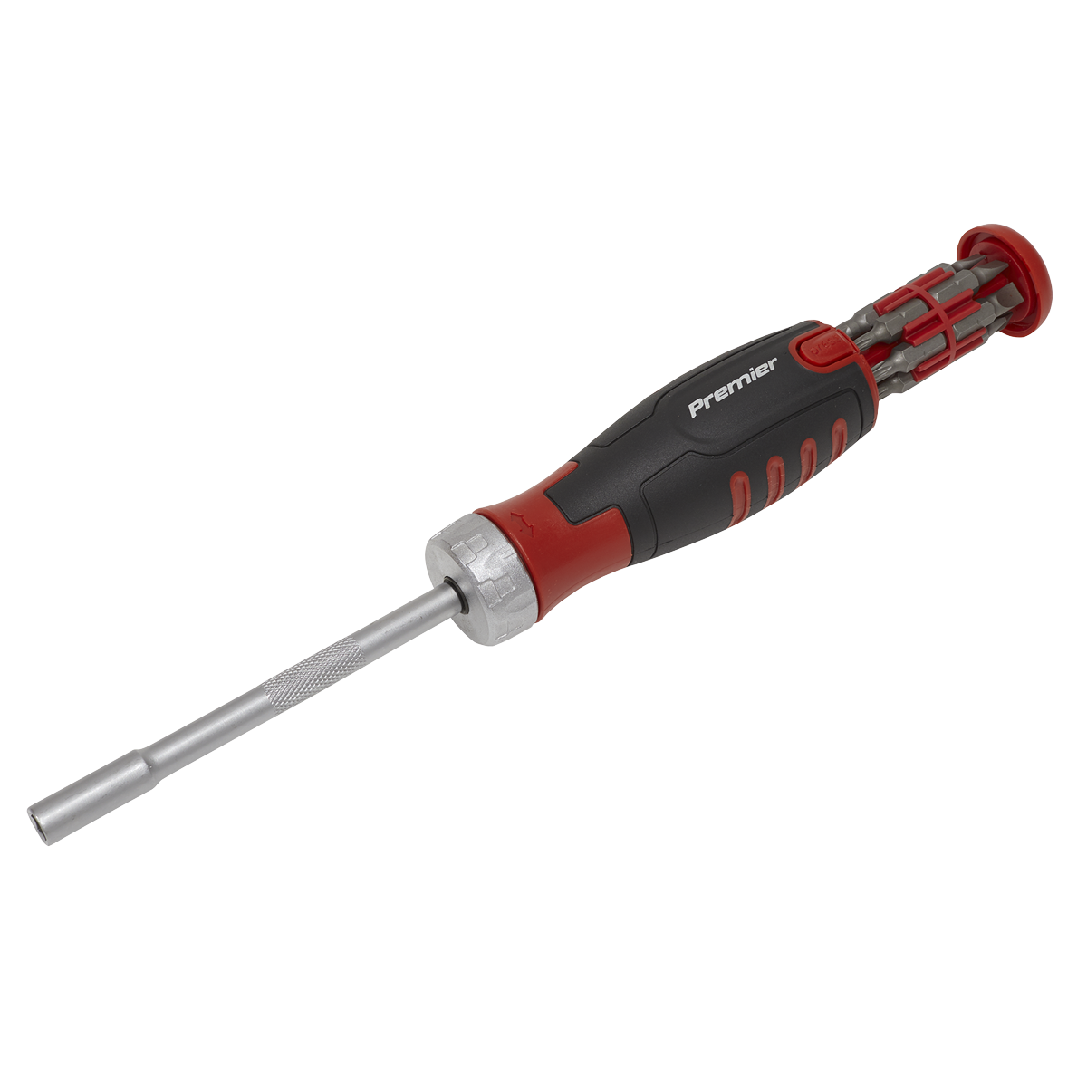 Sealey Ratchet Screwdriver Set 12 Pieces With Nagnetic Bit Retention AK64909