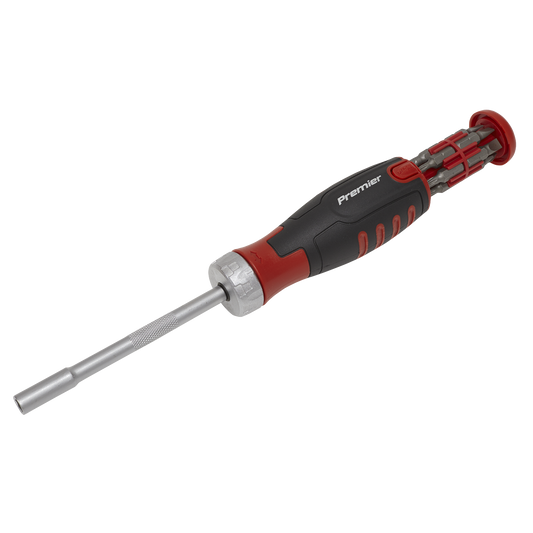Sealey Ratchet Screwdriver Set 12 Pieces With Nagnetic Bit Retention AK64909