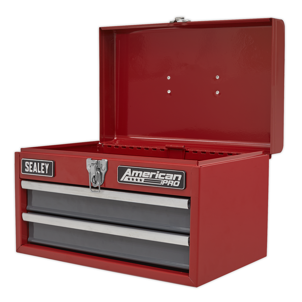 Sealey Tool Box 2 Drawers Ball Bearing Slides Organiser Storage Garage AP2602BB