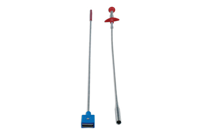 LASER 2434 Magnetic & Flexible Claw Pick Up Tool Set 2pc 600 mm Reach Steel