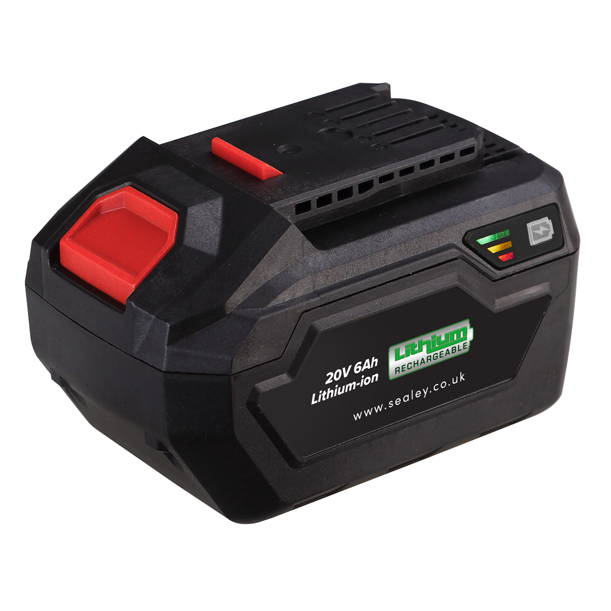 Sealey 20V 6Ah Li-Ion Power Tool Battery LED Indicator For CP20V Series CP20VBP6