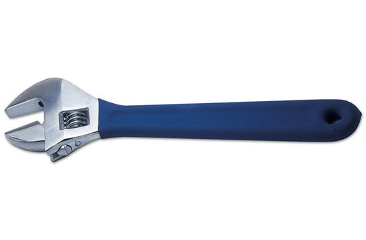 LASER 2459 Adjustable Spanner 100mm Carbon Steel Soft Grip Jaw Capacity 15mm