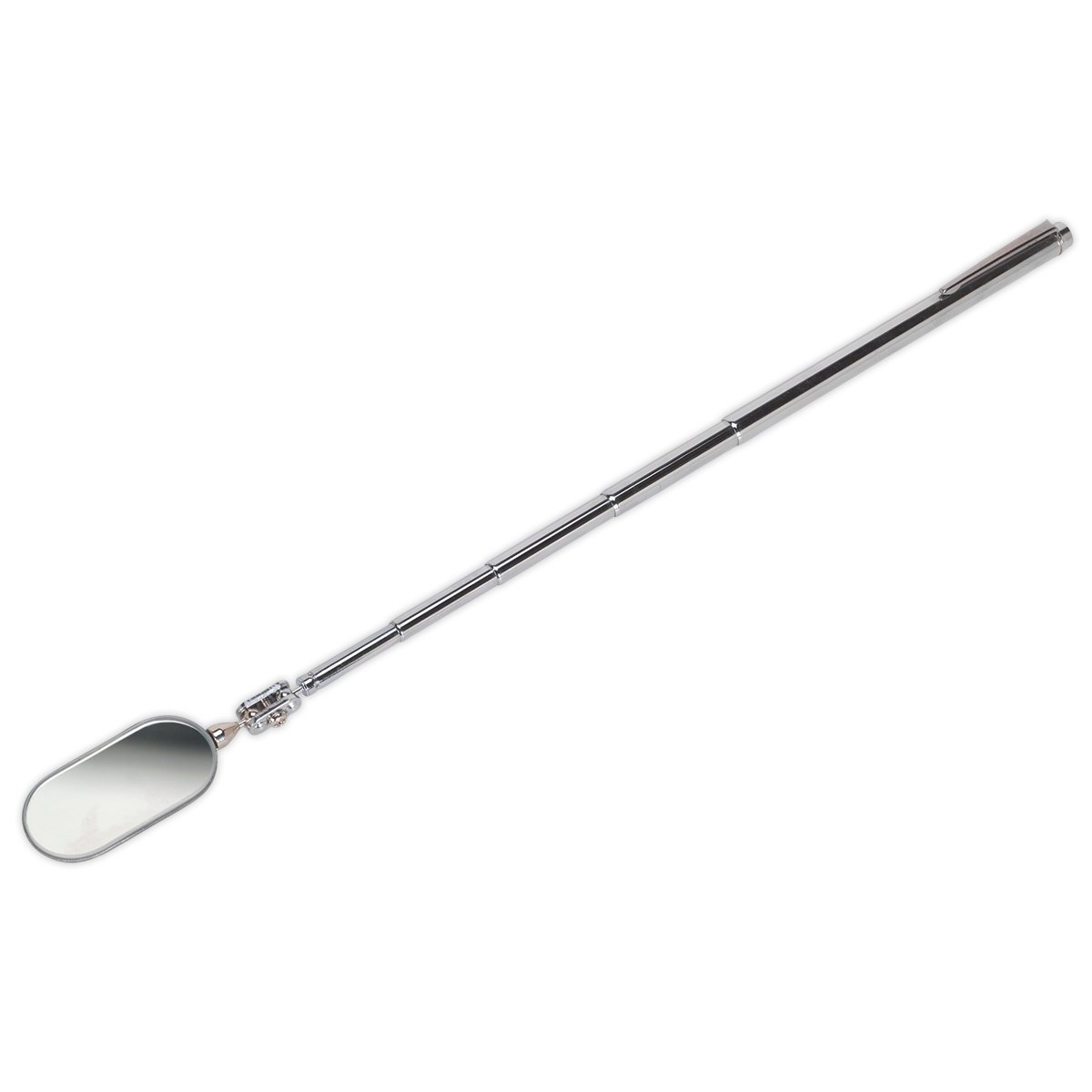 Sealey Telescopic Articulated Mirror 5-Section Body Pocket-Clip 50 x 25mm AK6525