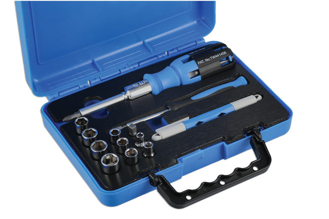 LASER 7921 Ratchet Screwdriver Handle Chrome Vanadium Steel Ergonomic Grip