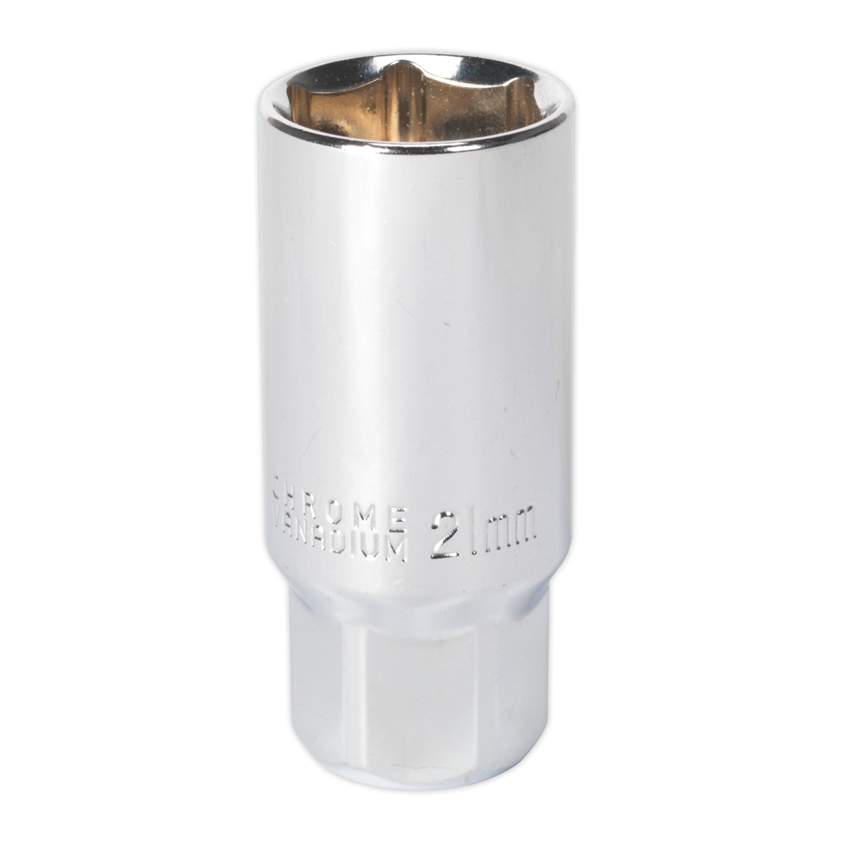 Sealey Spark Plug Socket Chrome Plated 21mm 3/8" Square Drive Magnetic AK6541