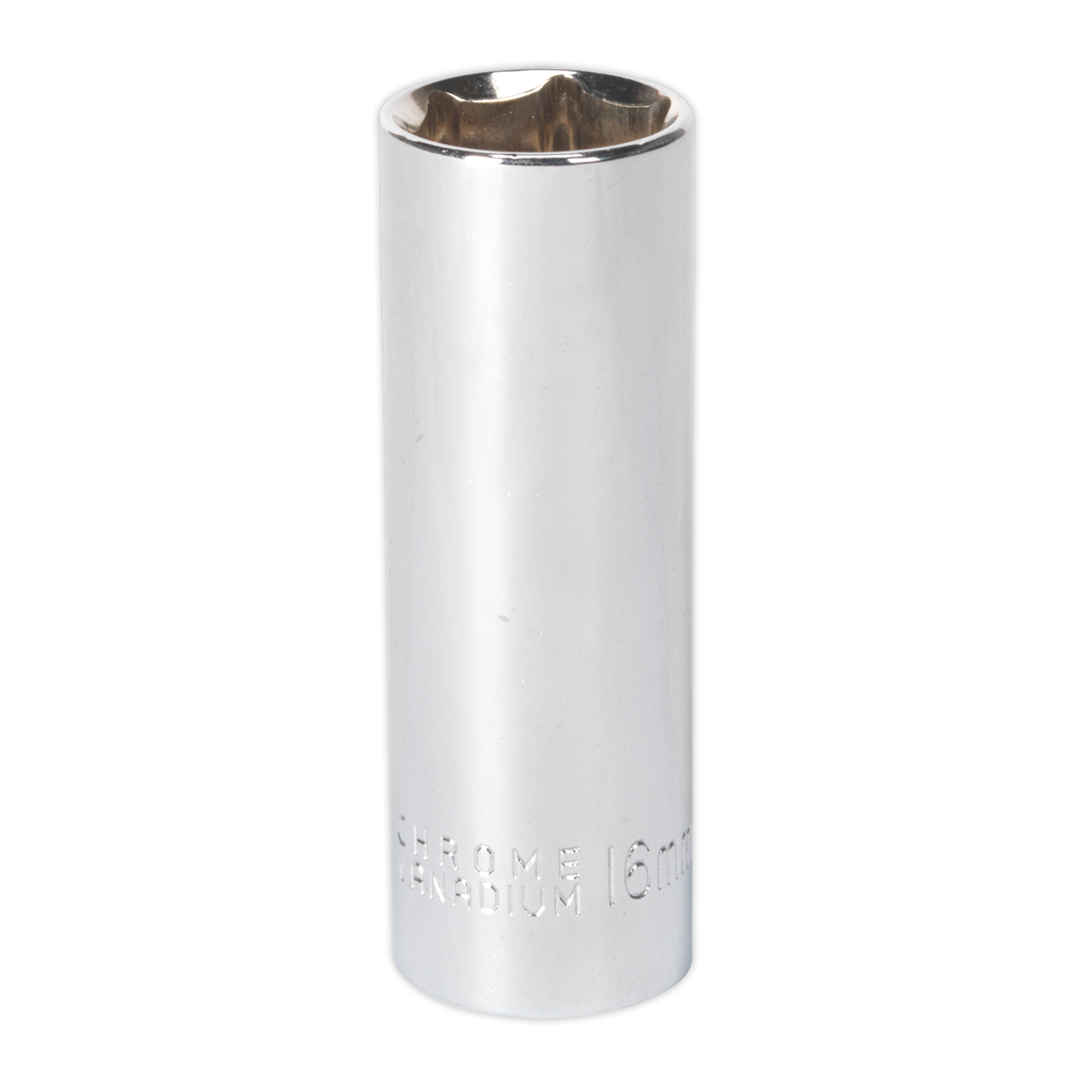 Sealey Spark Plug Socket Chrome Plated 16mm 1/2" Square Drive Magnetic AK6543