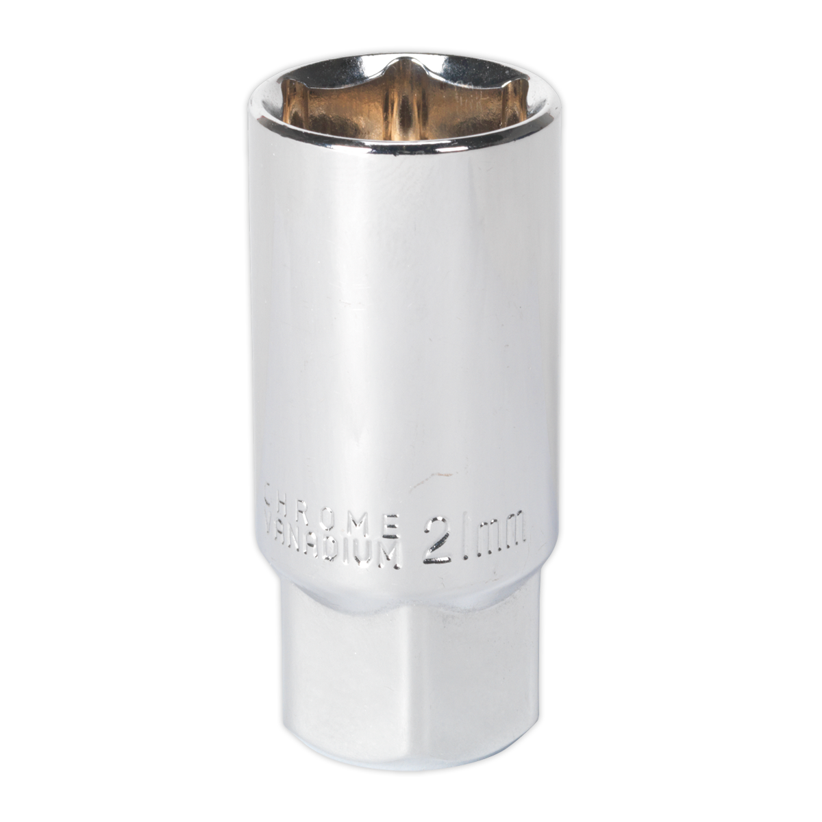 Sealey Spark Plug Socket Chrome Plated 21mm 1/2" Square Drive Magnetic AK6544