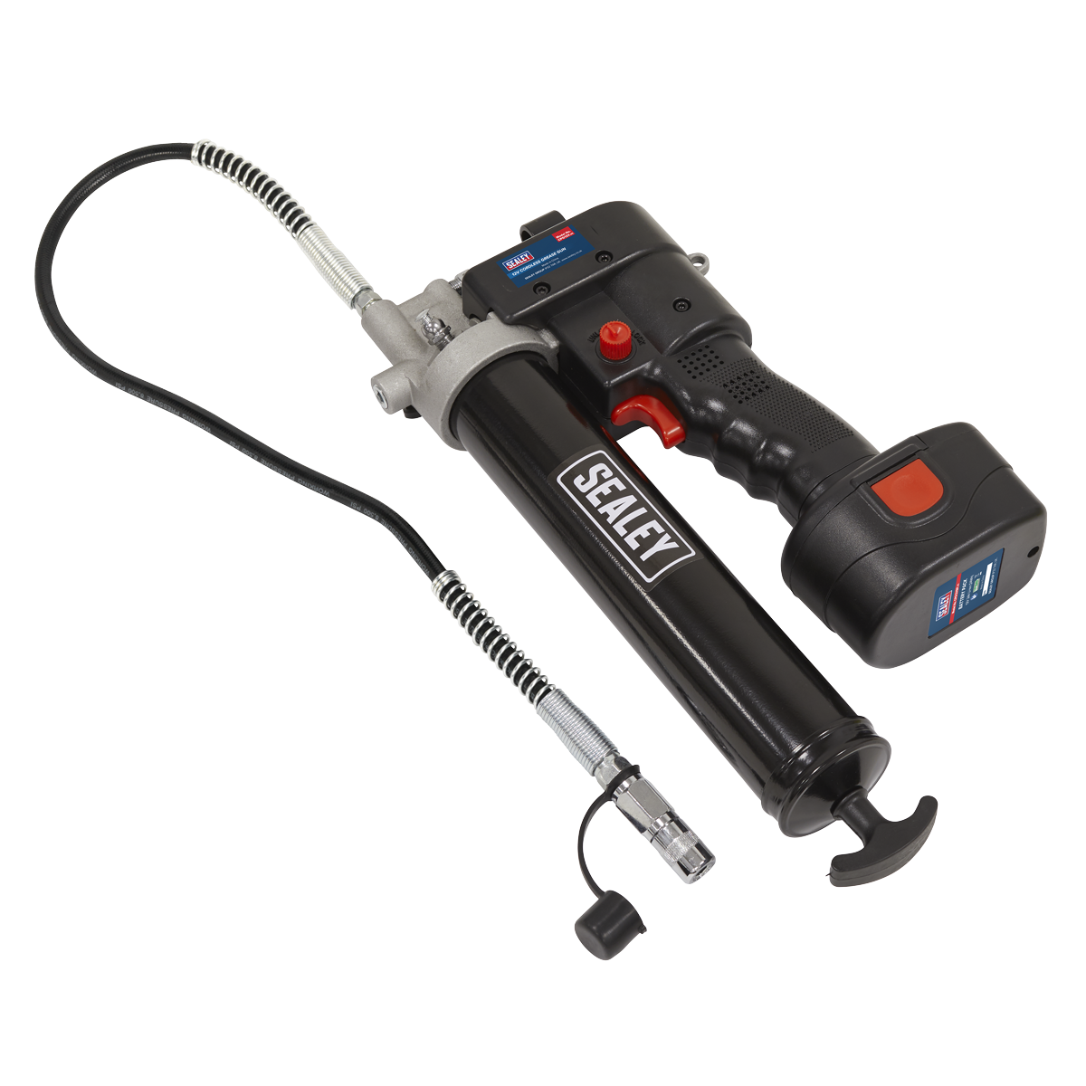 Sealey 12V Cordless Grease Gun With LCD Battery Condition Indicator CPG12V
