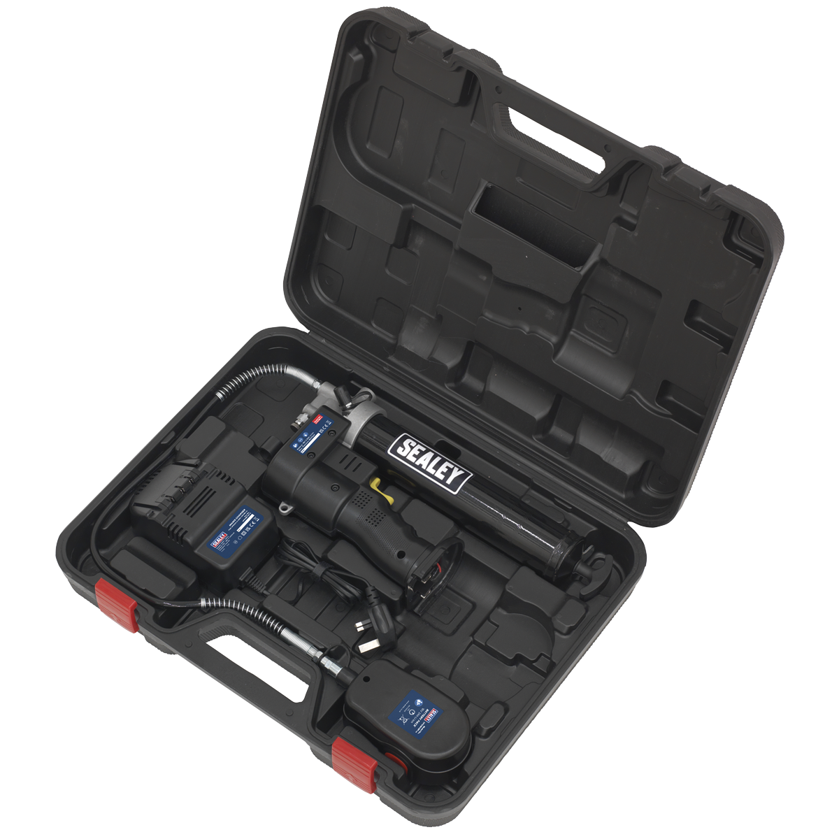 Sealey 18V Cordless Grease Gun With LCD Battery Condition Indicator CPG18V