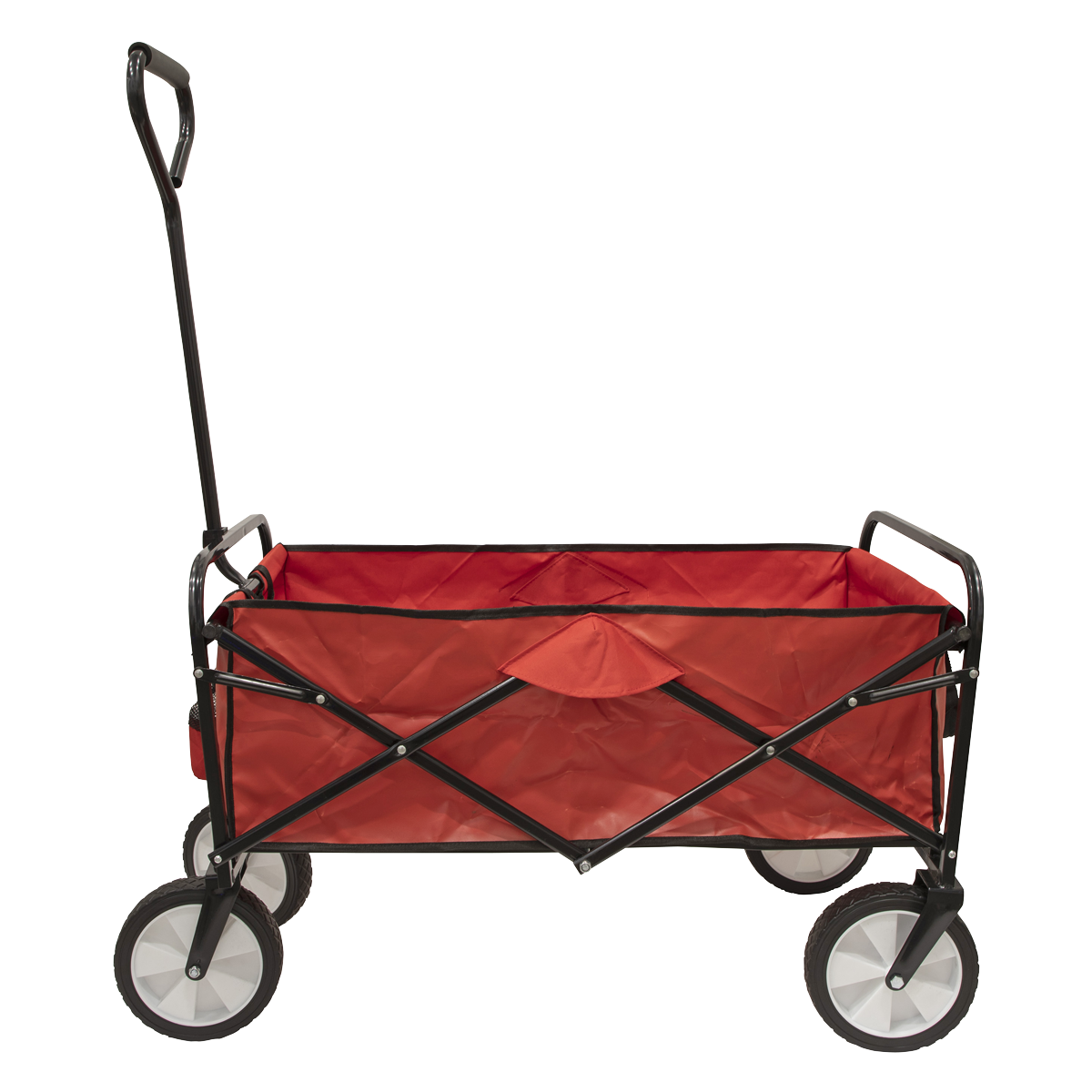 Sealey 70kg Foldable Canvas Trolley With Collapsible Frame - Red CST802