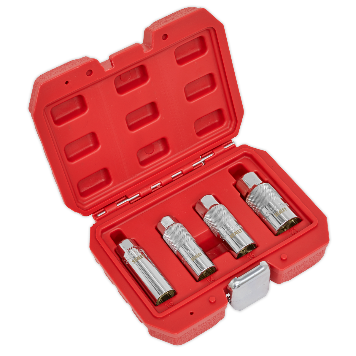 Sealey Magnetic Spark Plug Socket Set 4 Pieces 3/8" Square Drive AK65561