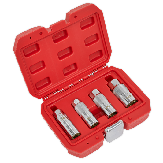 Sealey Magnetic Spark Plug Socket Set 4 Pieces 3/8" Square Drive AK65561