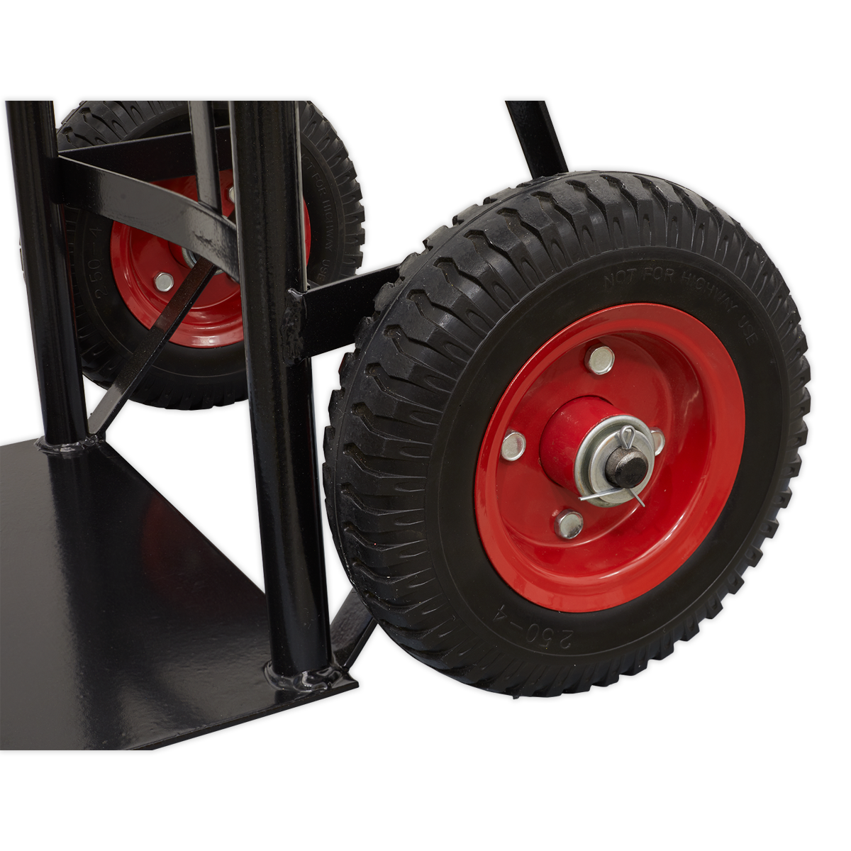 Sealey 200kg Heavy Duty Sack Truck With PU Tyres D-Shaped Handle Grips CST983HD