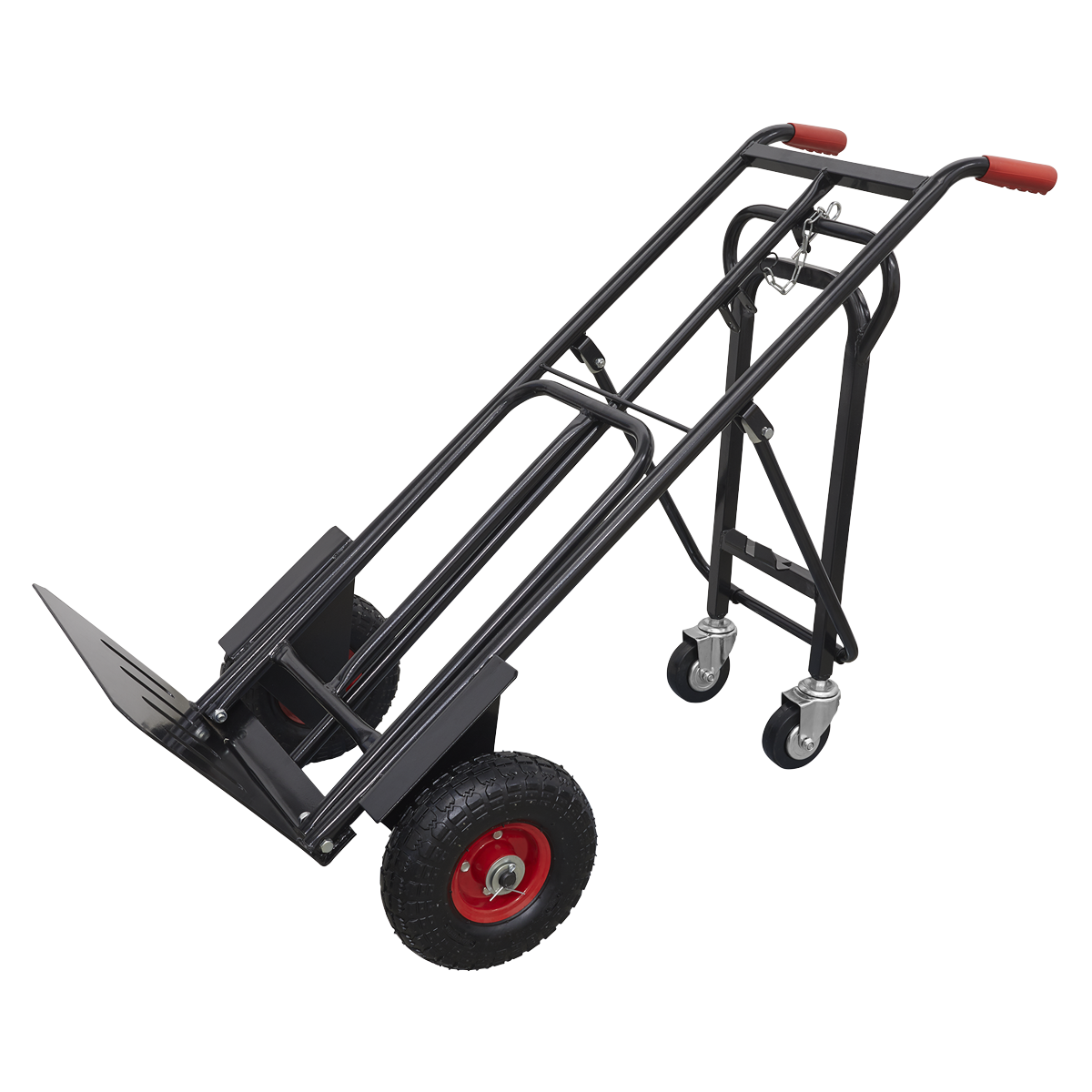 Sealey 300kg Heavy Duty 3-In-1 Sack Truck With PU Tyres 300kg Capacity CST989HD