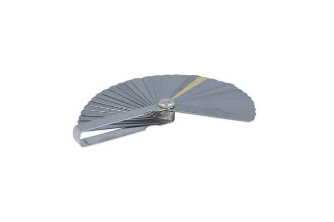 LASER 2481 32-Blade Feeler Gauge Set Metric & Imperial With Brass Blade