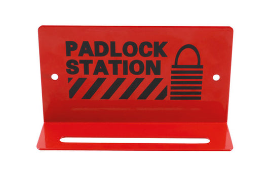 LASER 7944 Padlock Station Carbon Steel Wall-Mountable Lockout Organizer