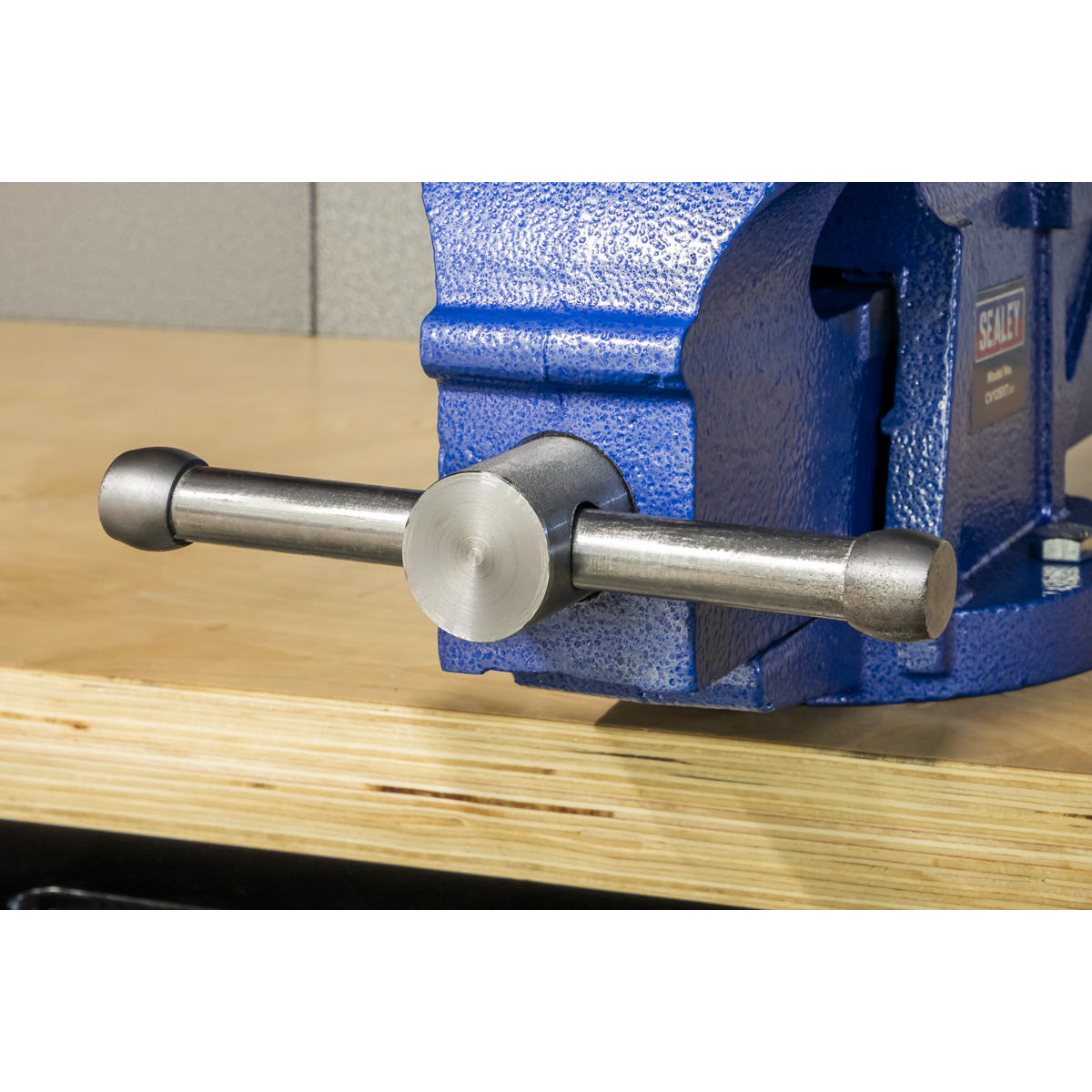 Sealey 125mm Heavy Duty Professional Cast Iron Fixed Base Vice Blue CV125XT
