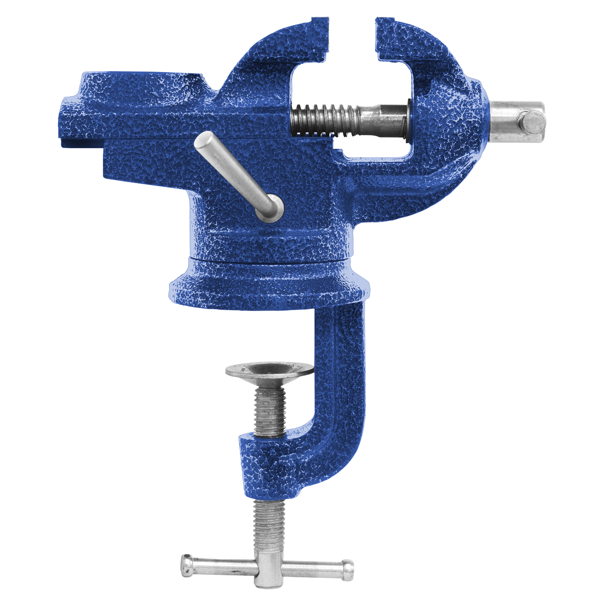 Sealey 50mm Portable Bench & Table Vice With 360° Swivel Base Blue CV50