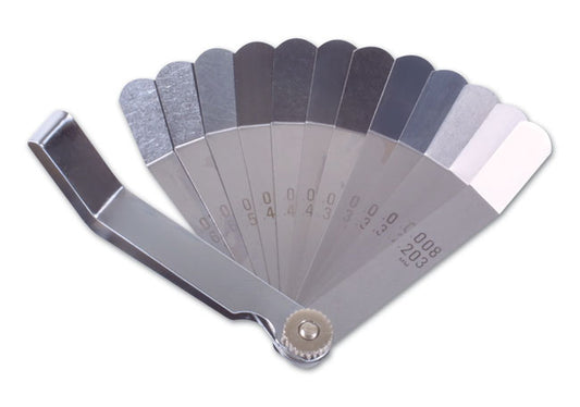 LASER 2483 Offset Feeler Gauge 12 Blades Metric & Imperial Sizes Automotive